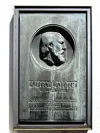 Plaque commémorative pour Otto Volger