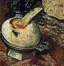 Coquetier avec œuf horizontal (1630) par Georg Flegel.