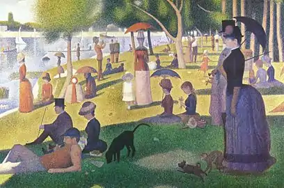 Georges Seurat,Un dimanche après-midi à l'Île de la Grande Jatte (1884-1886)