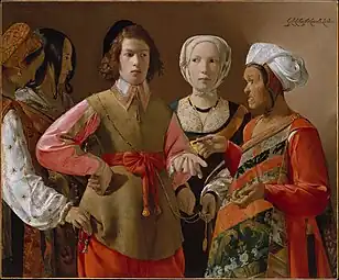 Georges de La Tour,La Diseuse de bonne aventure (1633-1639), 123 × 102 cm.