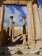 Gerasa, escalier de la cathédrale