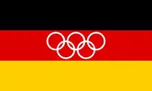Drapeau de l'équipe unifiée d'Allemagne