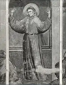 Apparition au Capitole d'Arles, détail (noir et blanc).