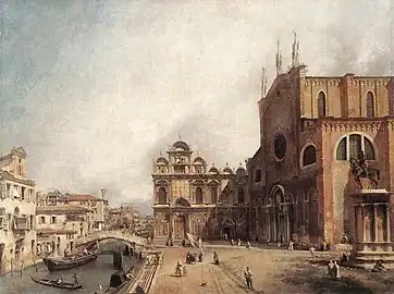 SS. Giovanni e Paolo e la Scuola di S. Marcovers 1725, Canaletto