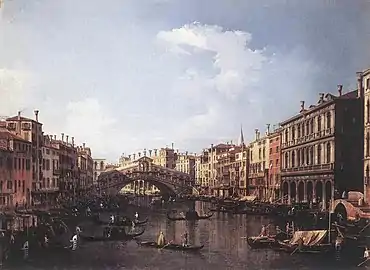 Le Pont du Rialto depuis le sud, vers 1735Rome, Galleria Corsini (it)