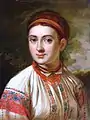 Fille de Podillya v. 1800 par Vassili Tropinine