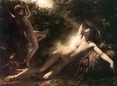 Anne-Louis Girodet, Endymion (1791), Paris, musée du Louvre.