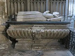 Photo du gisant de Barbe Guiffard