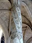 Le pilier des dauphins.(deb XVIe s, collégiale de Gisors).