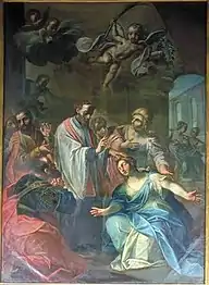 San Valentino che guarisce la figlia del giudice Asterio1762.