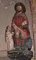 La statue de saint Roch.