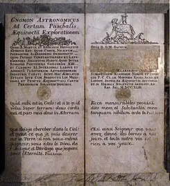 Inscriptions sur l'obélisque