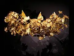 Couronne d'or macédonienne.
