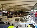 Un paddock automobile (Festival de Goodwood).