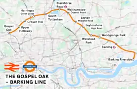 Ligne Gospel Oak to Barking.