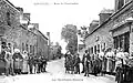 Goudelin ː la route de Chatelaudren vers 1930 (carte postale).