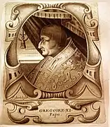 Grégoire XI, Pape d’Avignon (1370).