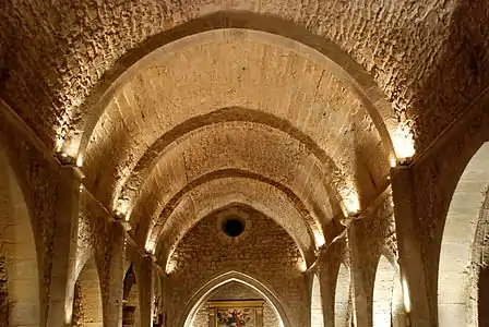 La voûte en berceau.