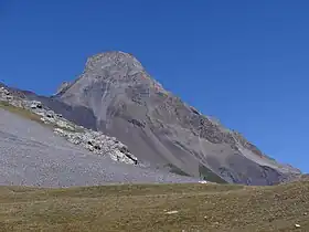 Vue de la Grande Motte depuis le col de la Vanoise au sud-ouest.