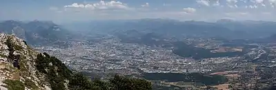 Grenoble, vue panoramique depuis le Moucherotte