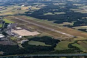 Vue aérienne de l'aéroport de Münster/Osnabrück.