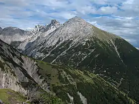 Vue depuis la Kuhljochspitze.