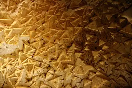 Vue rapprochée des cristaux