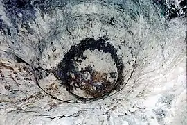 Plafond d'une des grottes