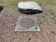 La tête de puits matérialisée Saint-René no 2.