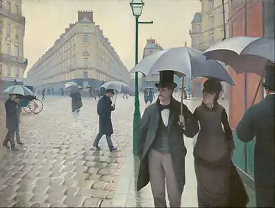 La Place de l'Europe, temps de pluie, Gustave Caillebotte.
