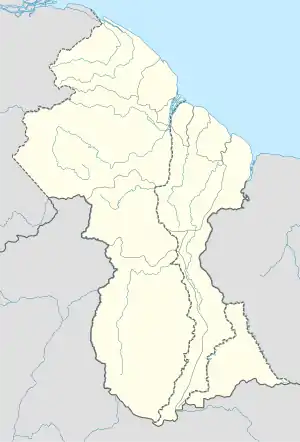 Voir sur la carte administrative du Guyana