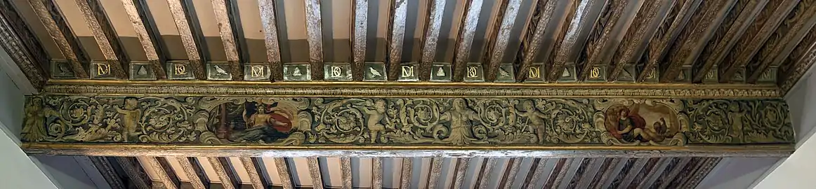 Ciron : plafond à la française.