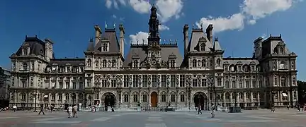 Hôtel de ville de Paris (France).