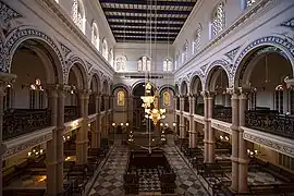 La synagogue Magen David, lieu de culte de la communauté irakienne juive ou Baghdadi.