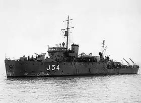 illustration de HMS Tenby (J34)