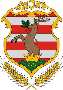 Blason de la famille Sándor et ville de Bajna. Fin du XVe siècle.