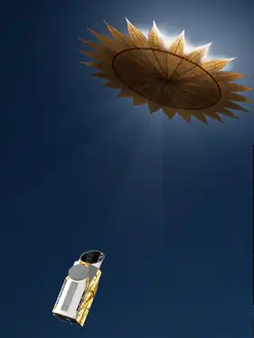 vue d'artiste du télescope spatial HaBex.