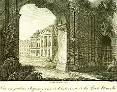 La porte blanche à Dresde.