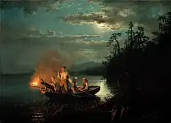 Pêcher au harpon, Adolph Tidemand, Galerie nationale d'Oslo.