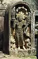 Dvarapala à l'entrée de l'Hatadage (en), Polonnaruwa, Sri Lanka.