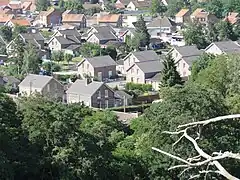 Les cités vues depuis le sommet du terril no 157.