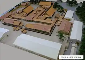 Scale model of the Heisei era daijokyu, built in 1990