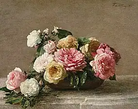 Roses dans une coupe, 1882, Paris, Musée d'Orsay.