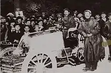 Henri Fournier victorieux du Paris-Berlin 1901.