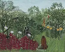Forêt tropicale avec singes, 1910 – National Gallery of Art, Washington.