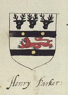 Blason de Henry Parker