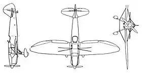 vue en plan de l’avion