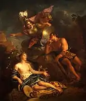 Hercule entre la Volupté et la Vertu, Charles de La Fosse, musée de Nevers.