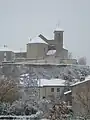 L'église enneigée en hiver