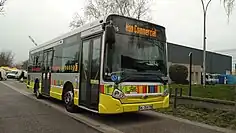 Heuliez bus GX 127, n°625 devant le stade Geoffroy Guichard